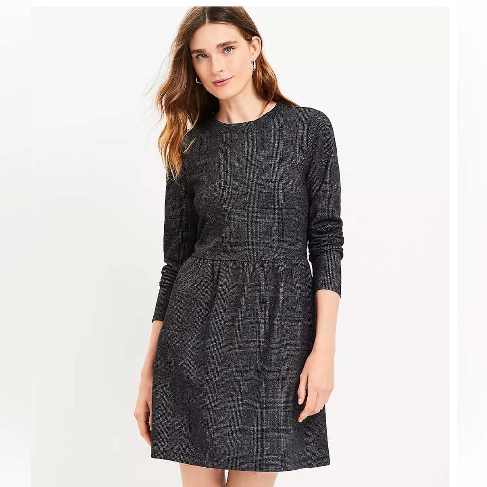 NWT Loft button back swing dress